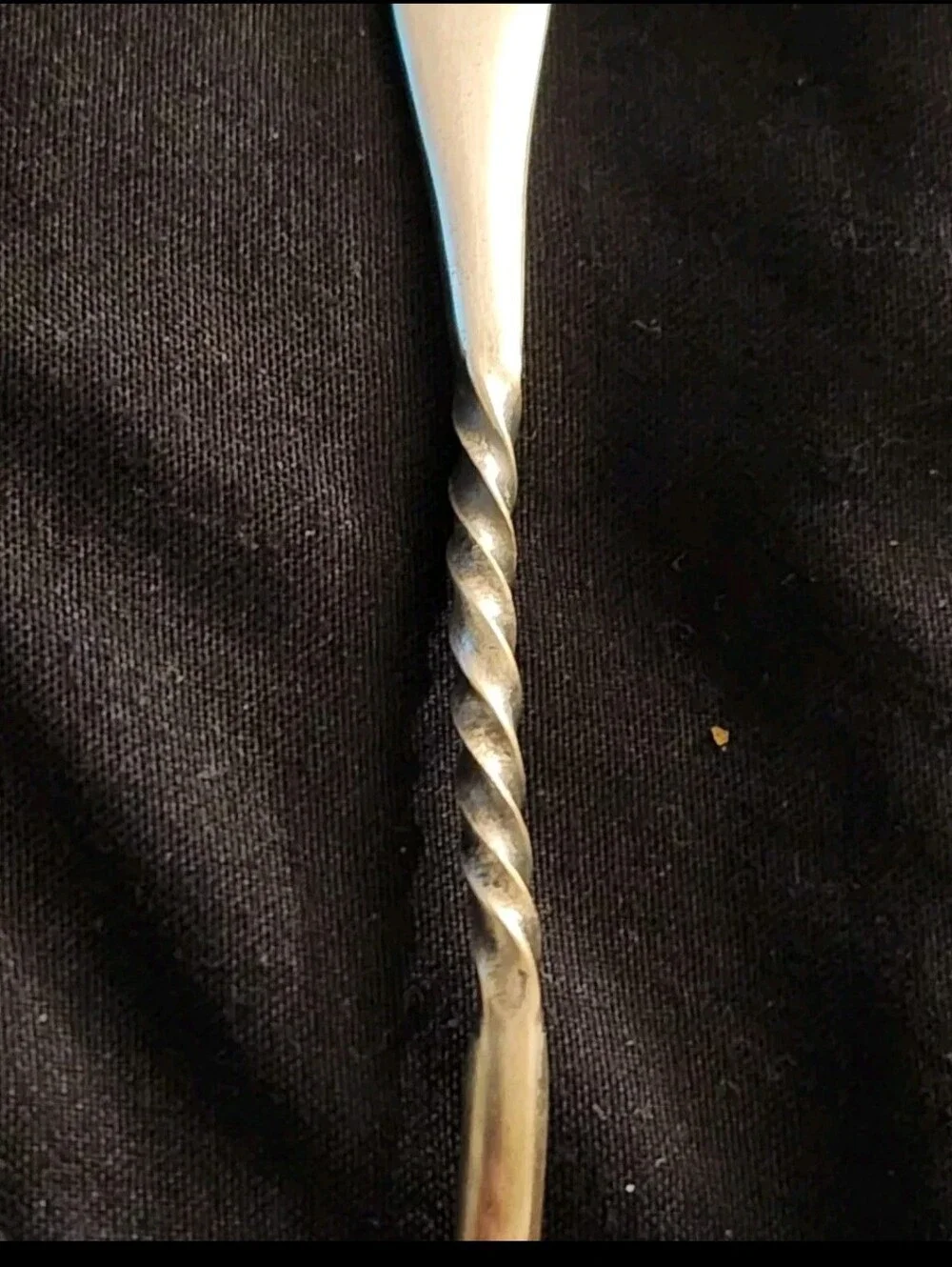 Antique 1900 Wm Rogers Windsor Twist Silverplate Bar Sugar Spoon 4.5